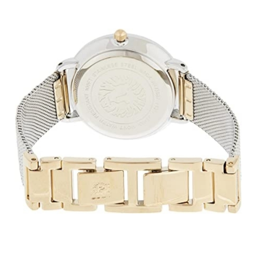 Anne Klein Women's Genuine Diamond Dial Mesh Bracelet Watch - Picture 4 of 6